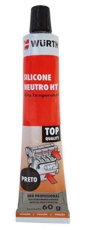 Silicone Neutro de Alta Temperatura Ht Preto 60G