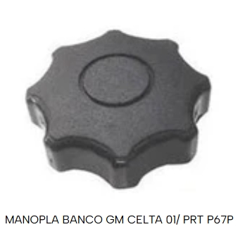 Manopla de Inclinar o Banco Celta 01/ Preta