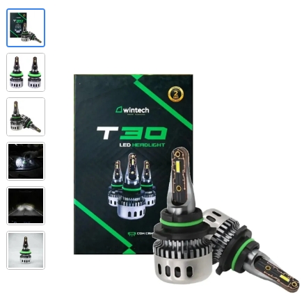 Lampada Led T30 HB3 10000 Ml 6500K 52W com Canceler