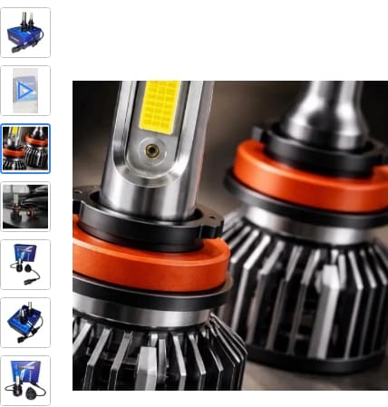 Lampada Led V6 New H8H9H11 8000 Lm 45W